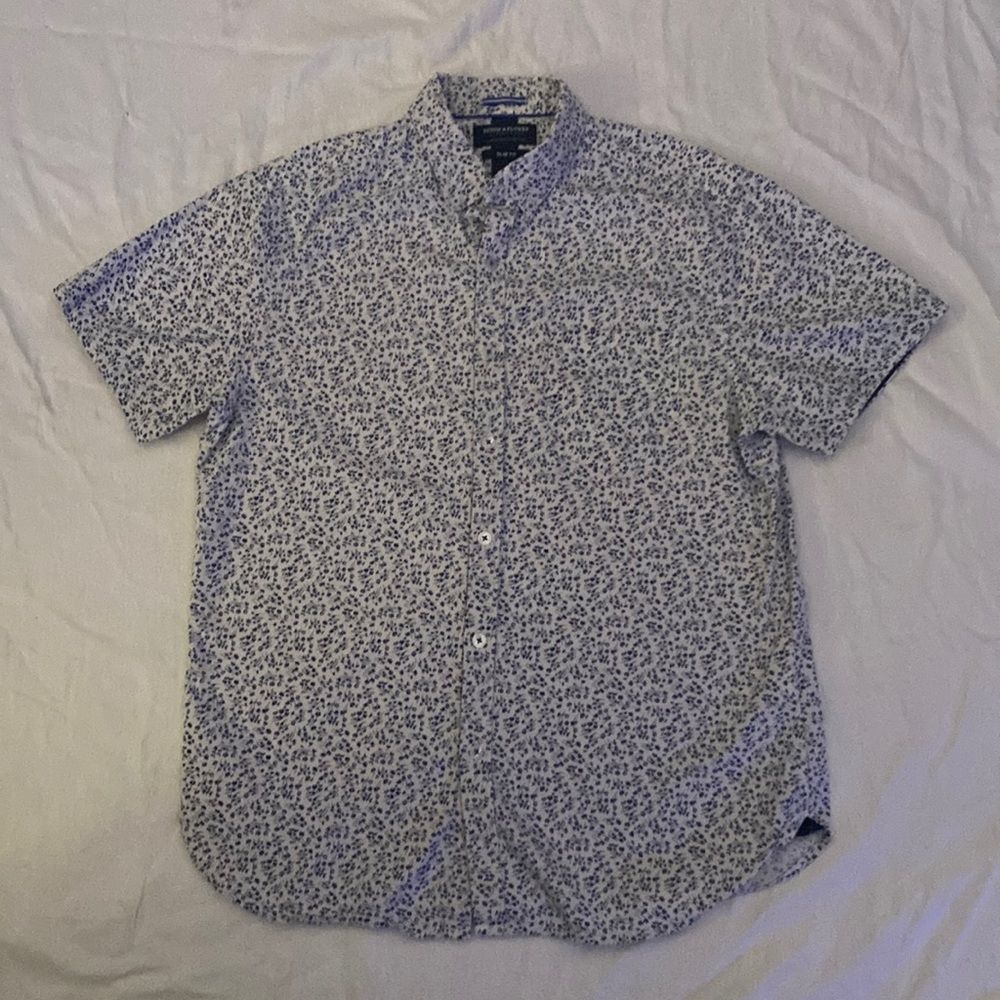 simple button down denim & flower